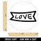 Love Banner Self-Inking Rubber Stamp for Stamping Crafting Planners